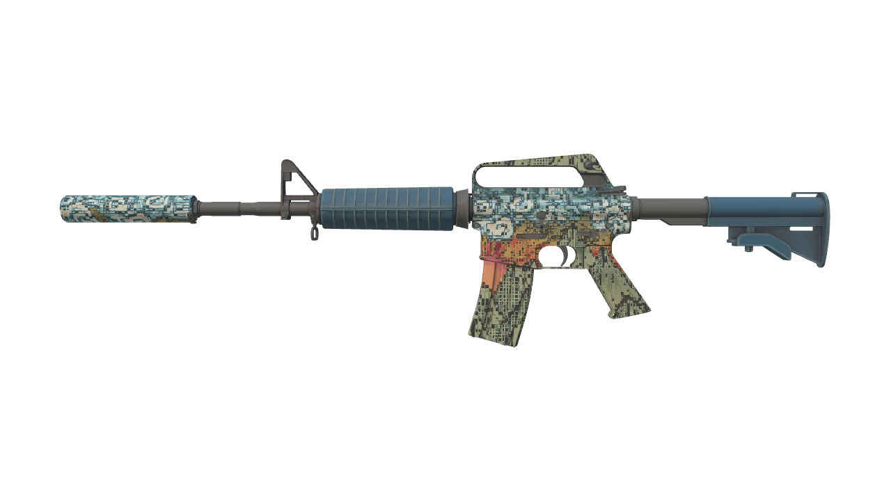 M4A1-S | Solitude seed #76, front
