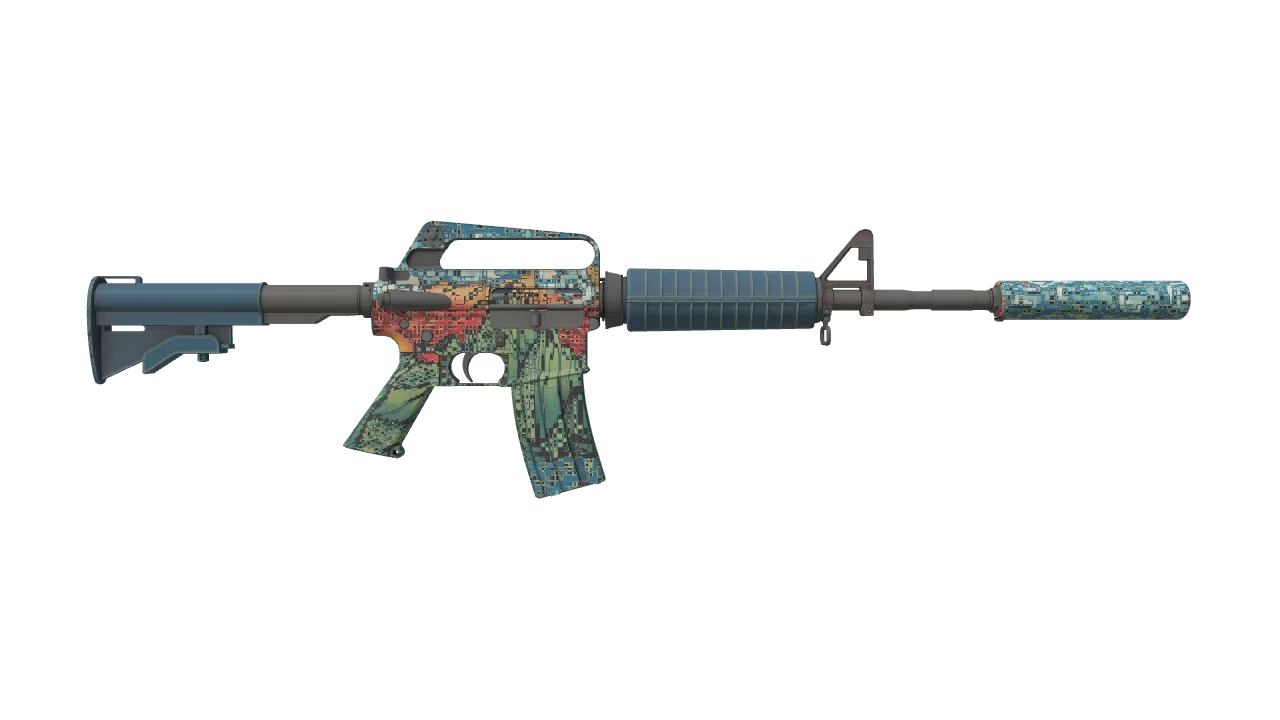 M4A1-S | Solitude seed #776, back