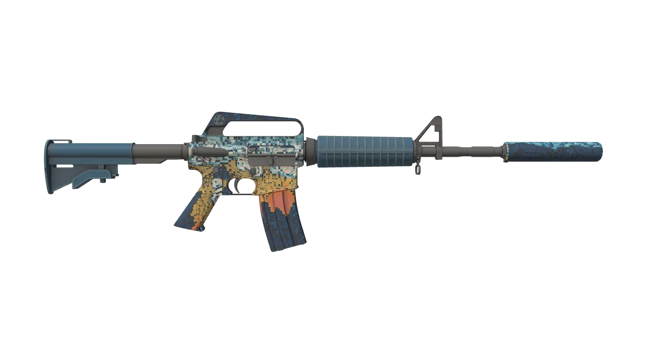 M4A1-S | Solitude seed #777, back