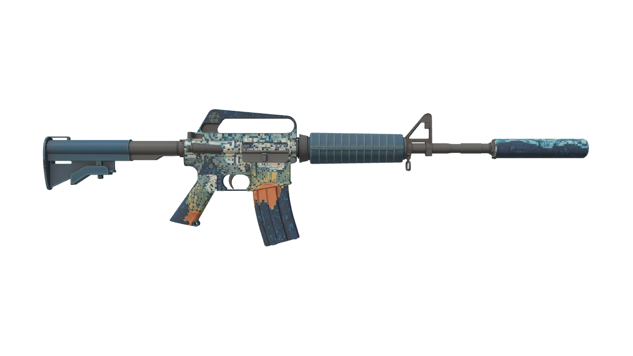 M4A1-S | Solitude seed #778, back