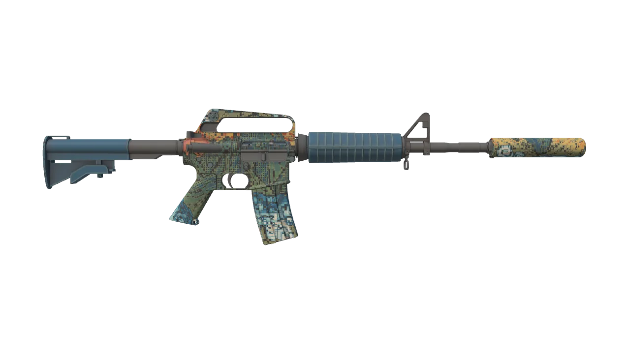 M4A1-S | Solitude seed #802, back