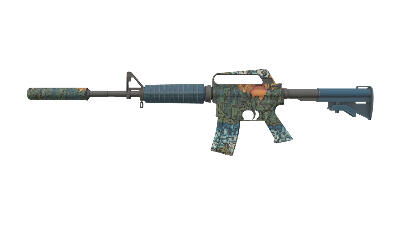M4A1-S | Solitude seed #802, front