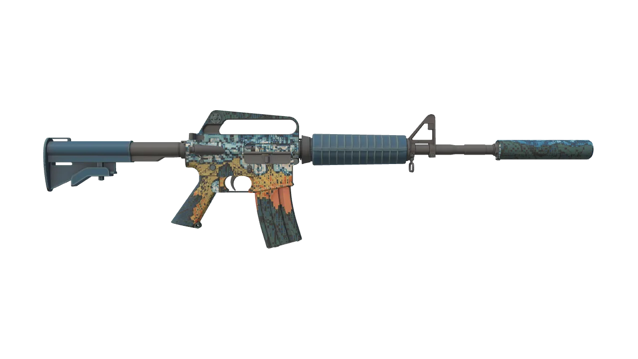 M4A1-S | Solitude seed #81, back
