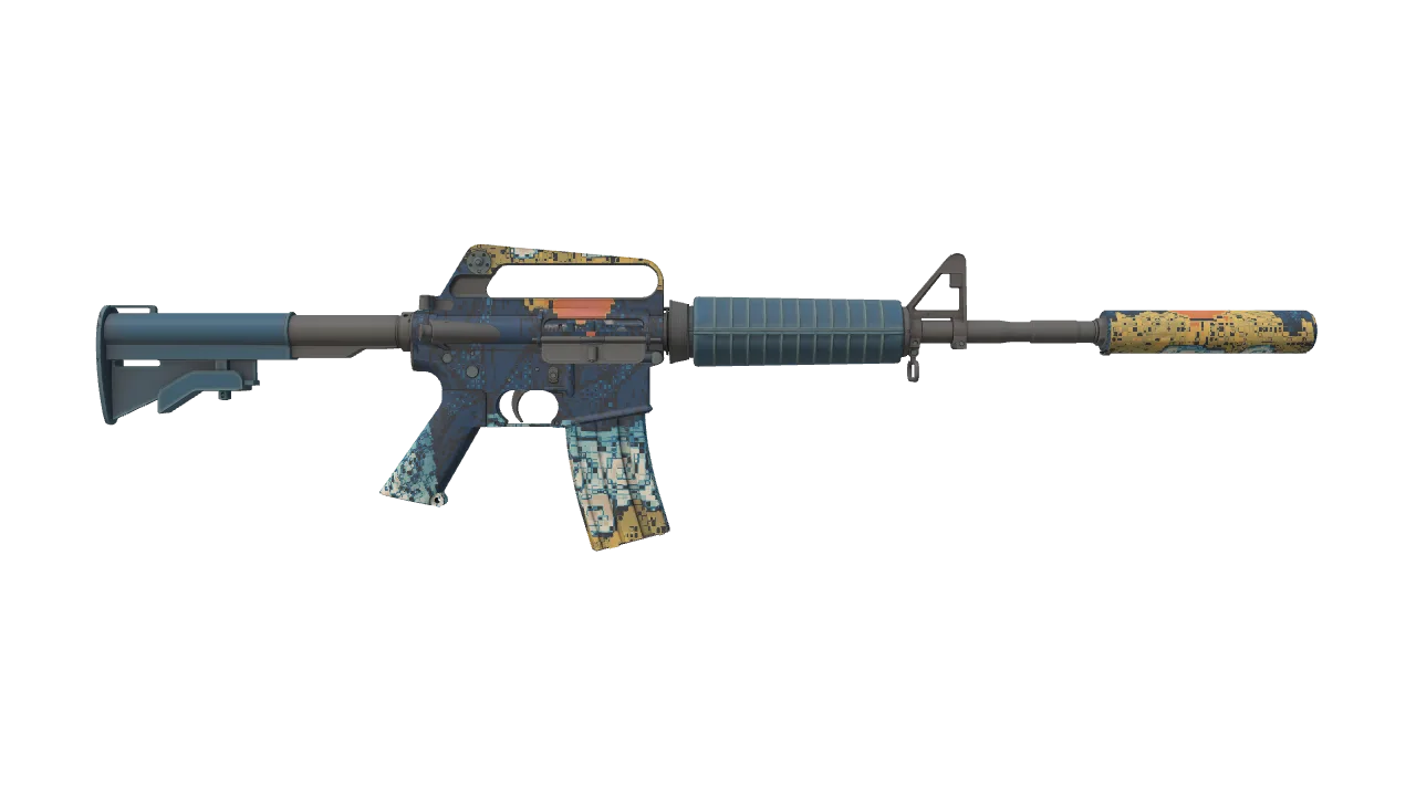 M4A1-S | Solitude seed #816, back