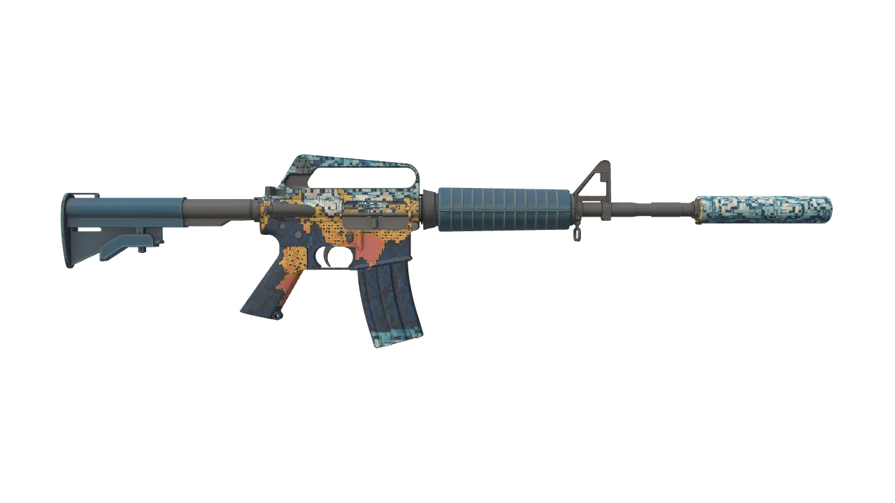 M4A1-S | Solitude seed #818, back