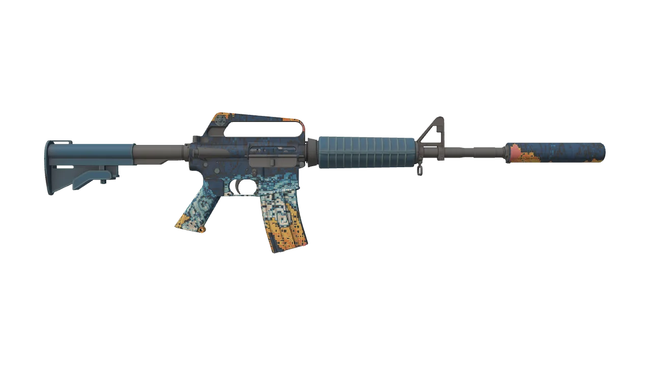 M4A1-S | Solitude seed #823, back