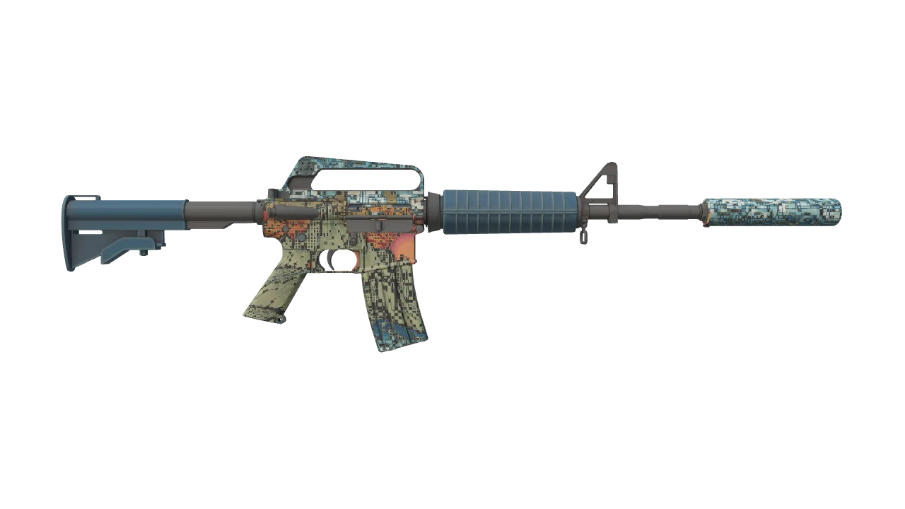 M4A1-S | Solitude seed #824, back