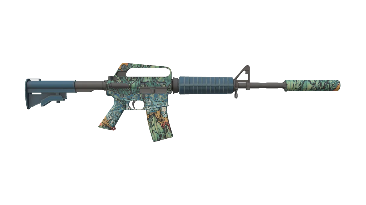 M4A1-S | Solitude seed #827, back