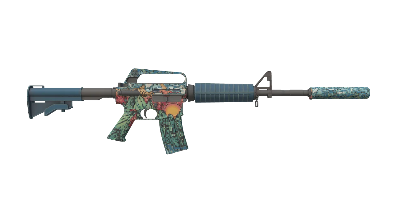 M4A1-S | Solitude seed #832, back