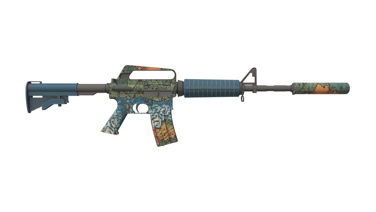 M4A1-S | Solitude seed #837, back