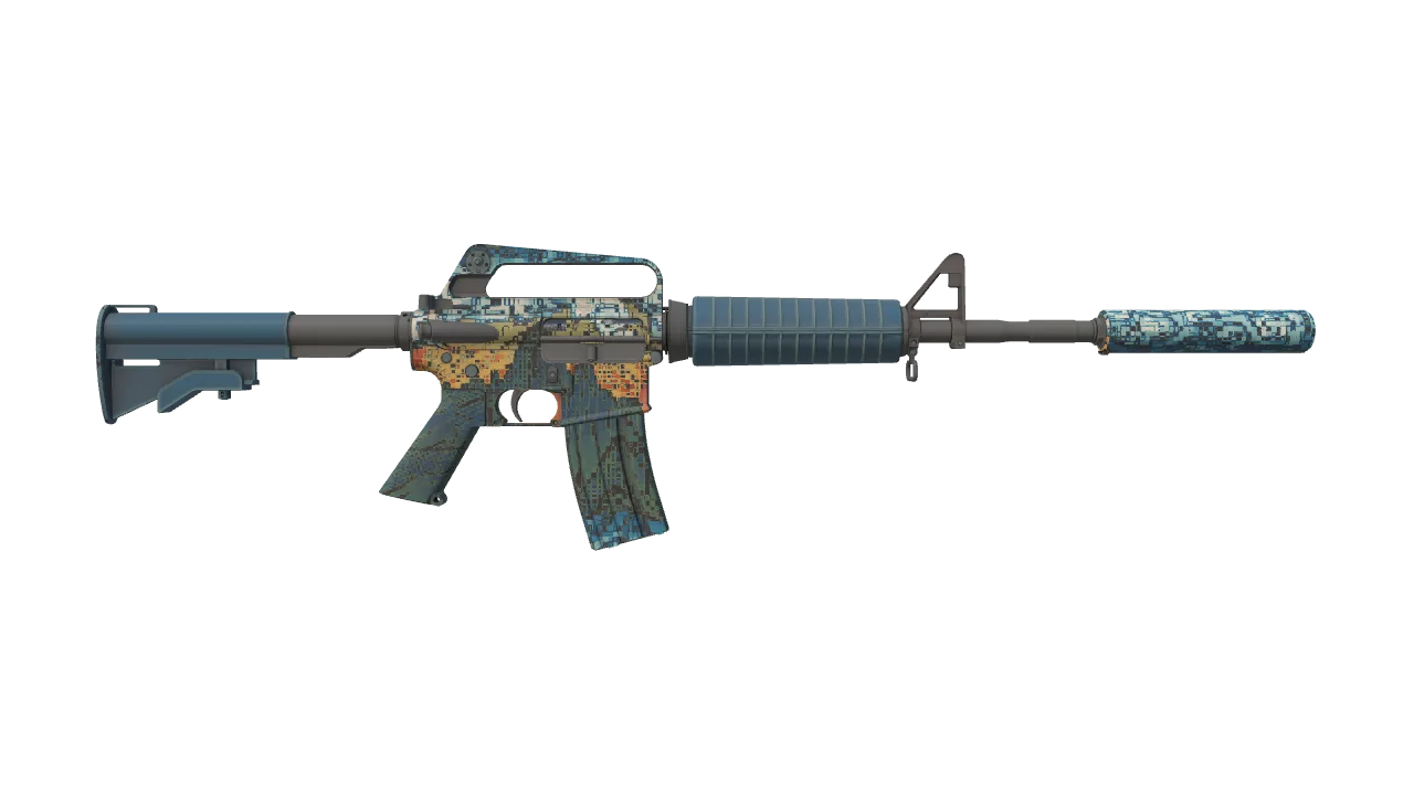 M4A1-S | Solitude seed #838, back