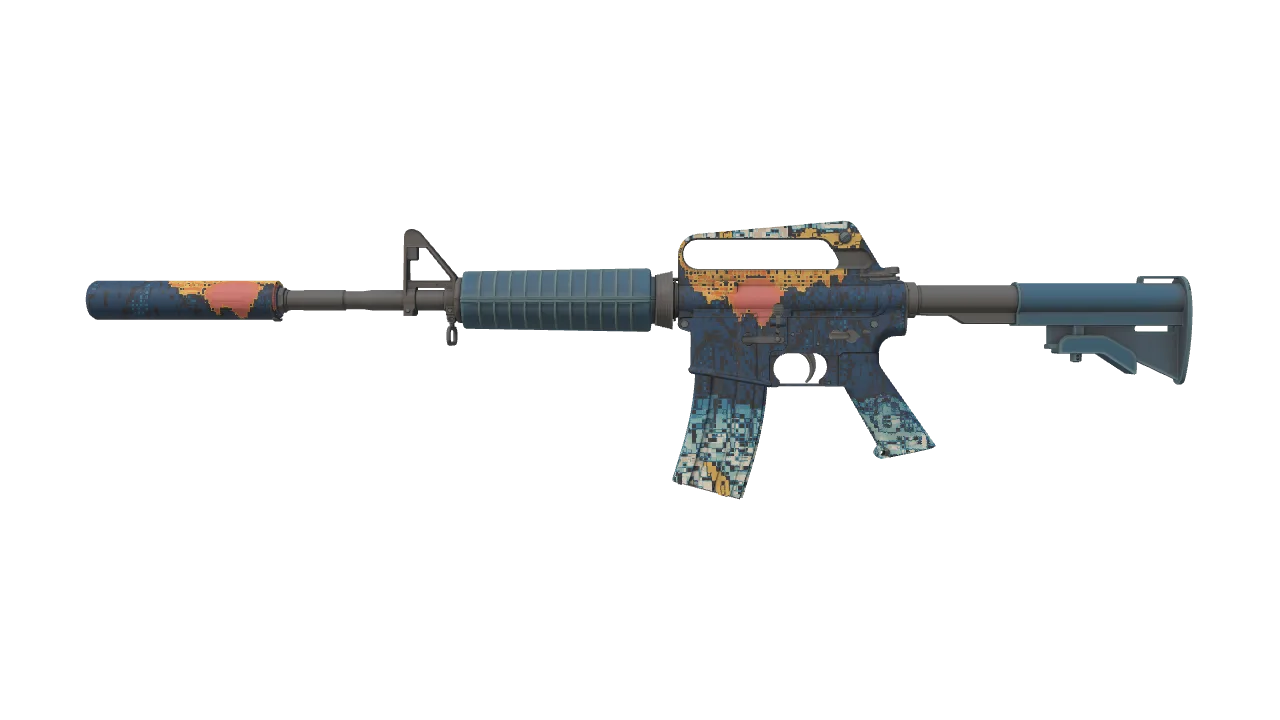 M4A1-S | Solitude seed #84, front