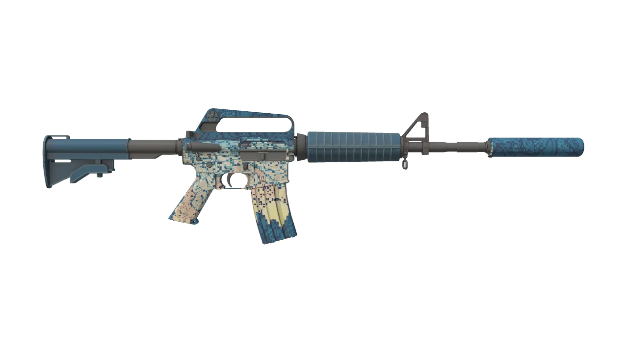 M4A1-S | Solitude seed #843, back