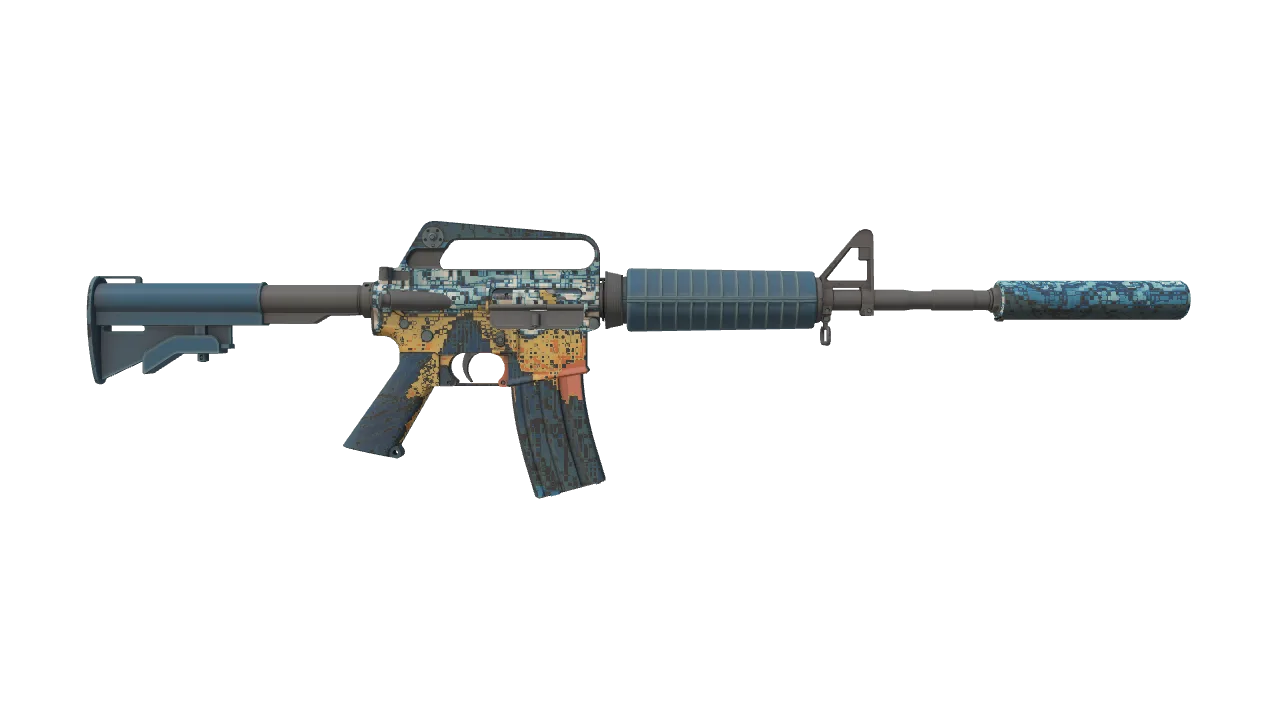 M4A1-S | Solitude seed #844, back