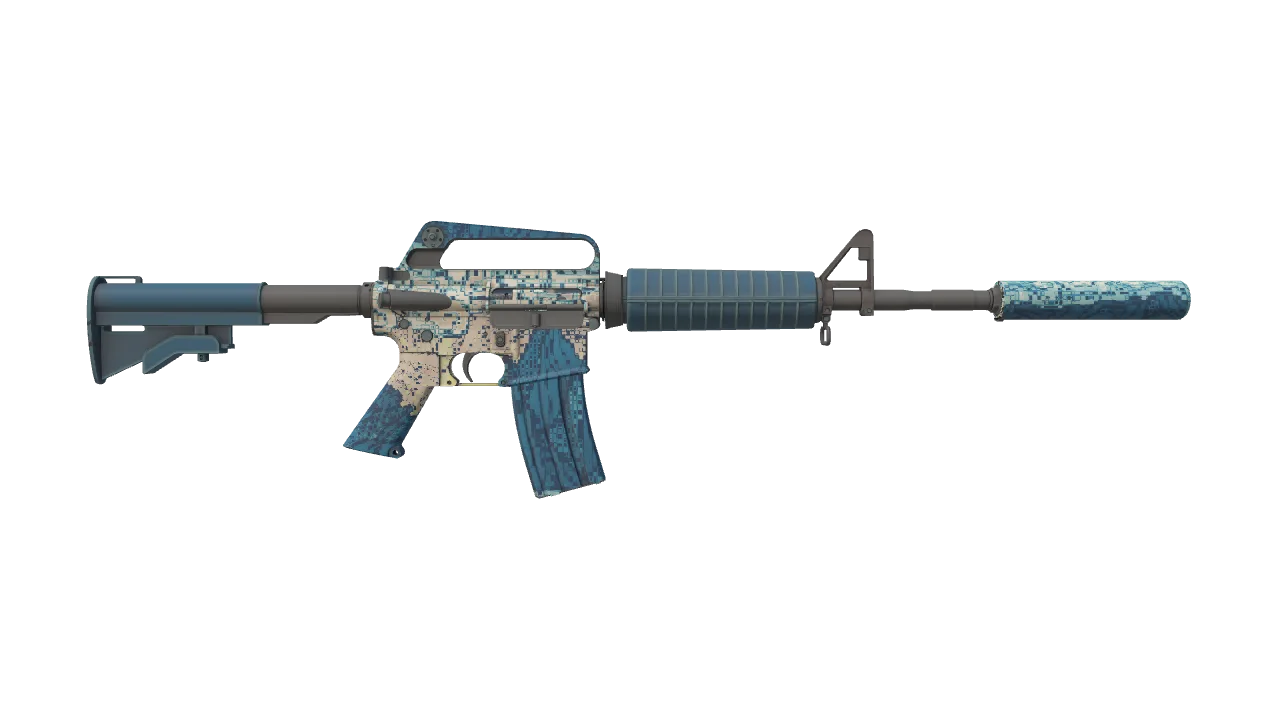 M4A1-S | Solitude seed #846, back
