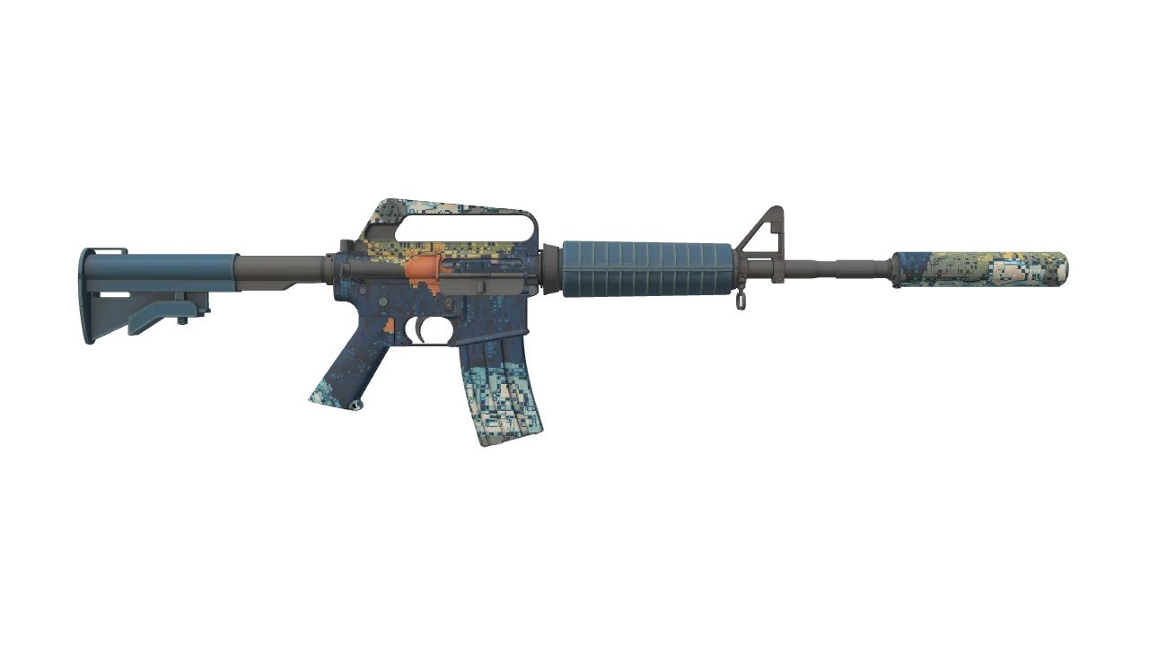 M4A1-S | Solitude seed #848, back