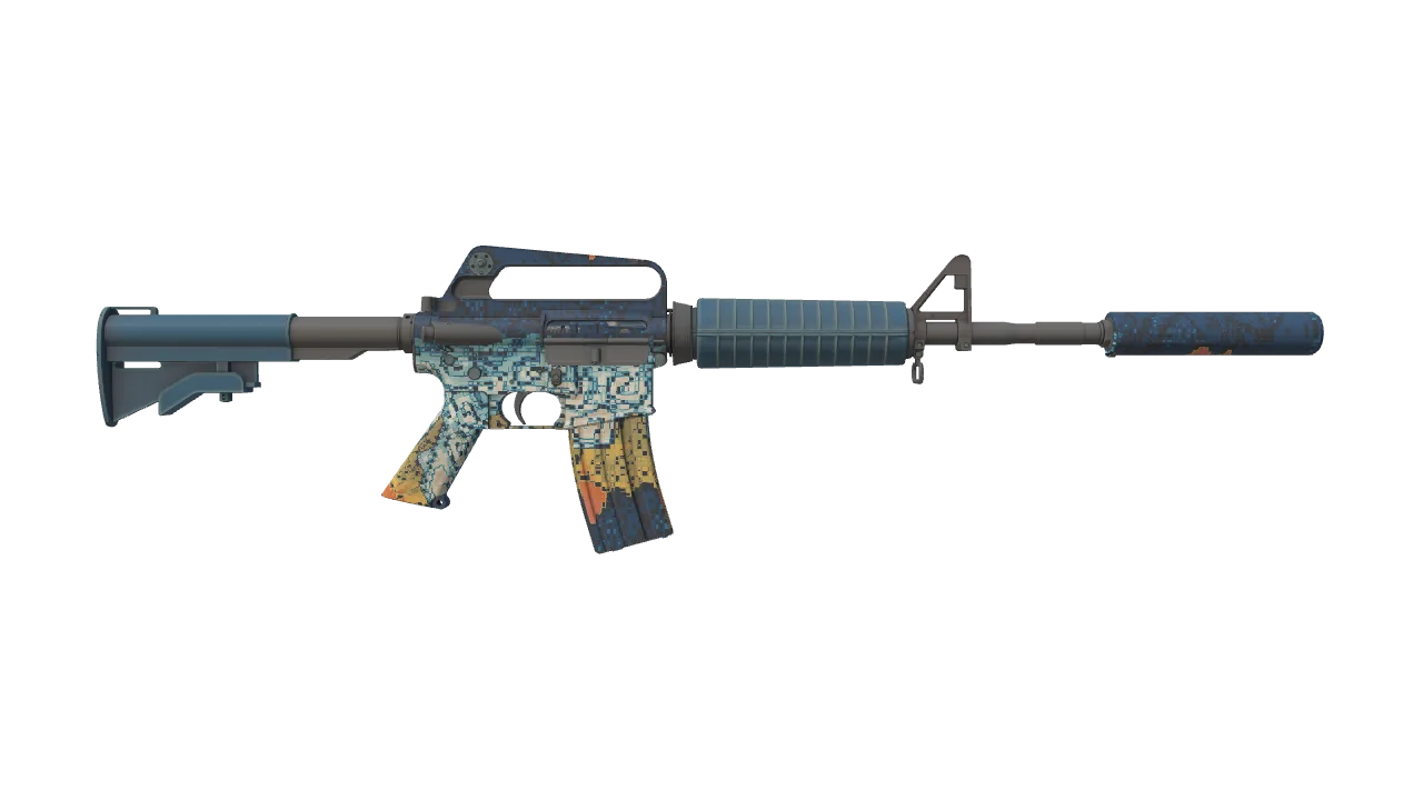 M4A1-S | Solitude seed #85, back