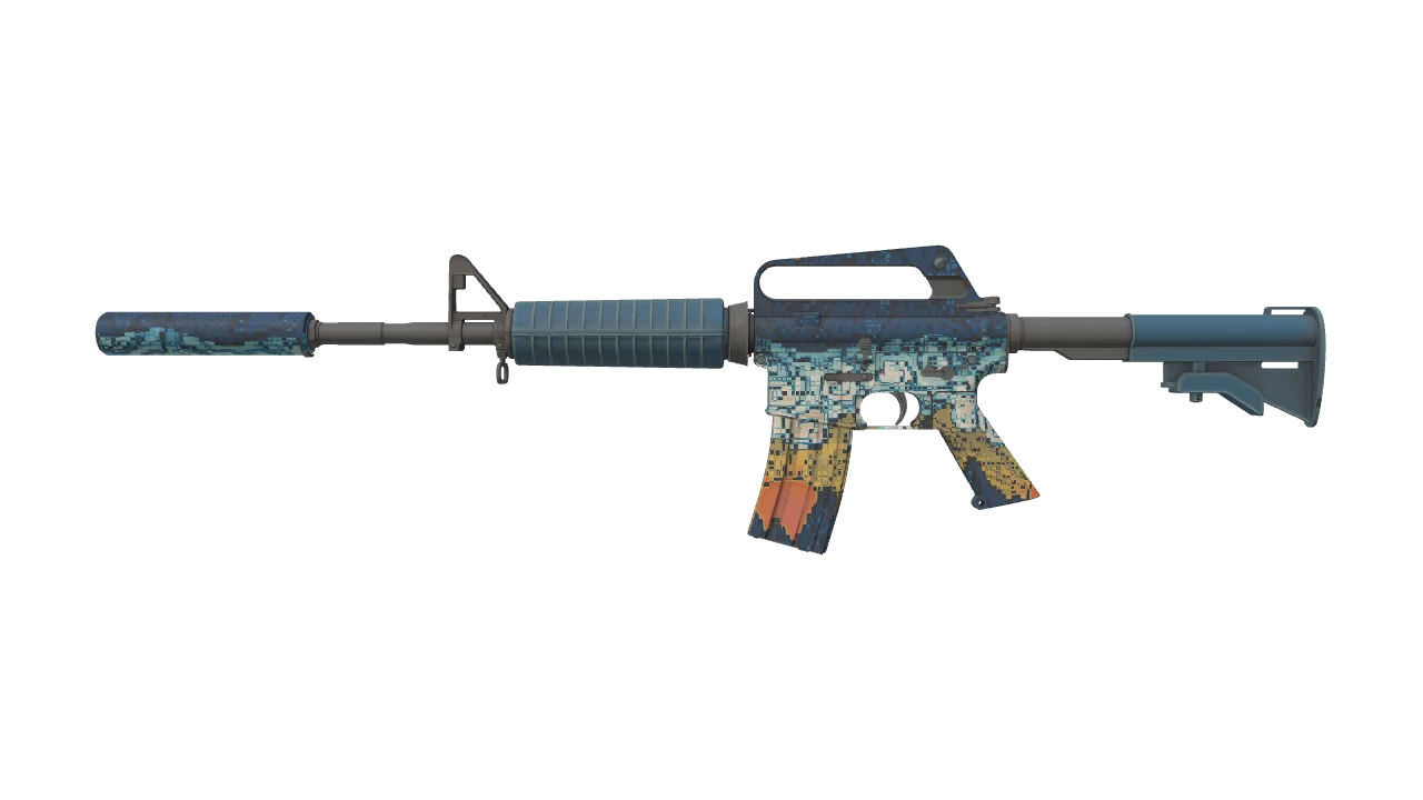 M4A1-S | Solitude seed #85, front