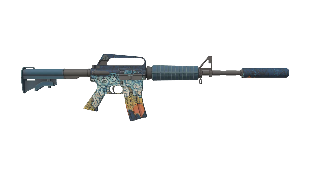 M4A1-S | Solitude seed #850, back