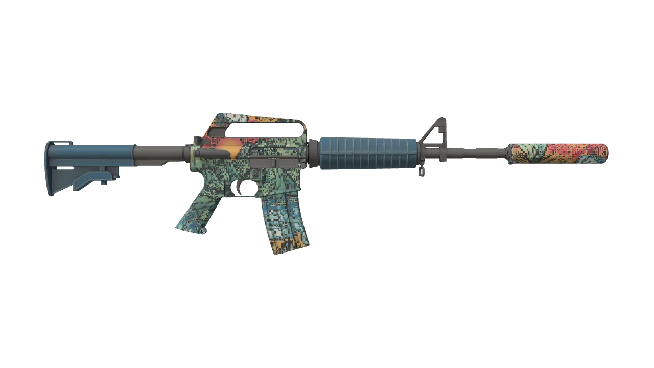 M4A1-S | Solitude seed #852, back