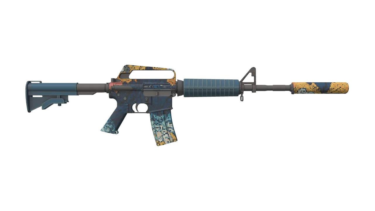 M4A1-S | Solitude seed #853, back