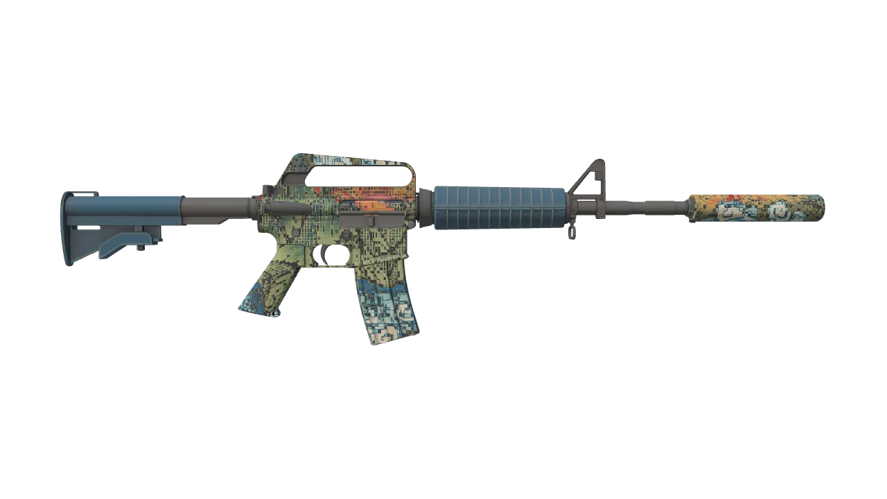 M4A1-S | Solitude seed #859, back