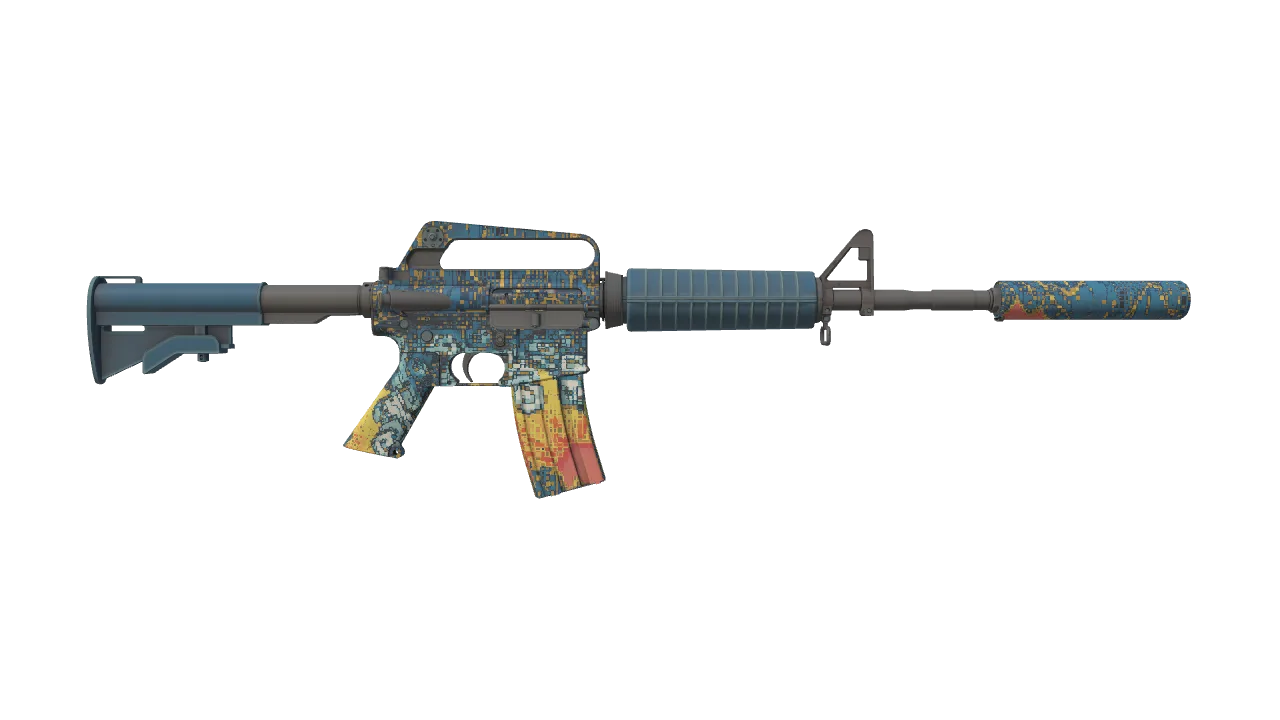 M4A1-S | Solitude seed #863, back