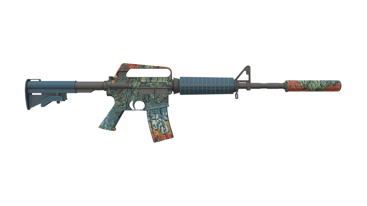 M4A1-S | Solitude seed #865, back