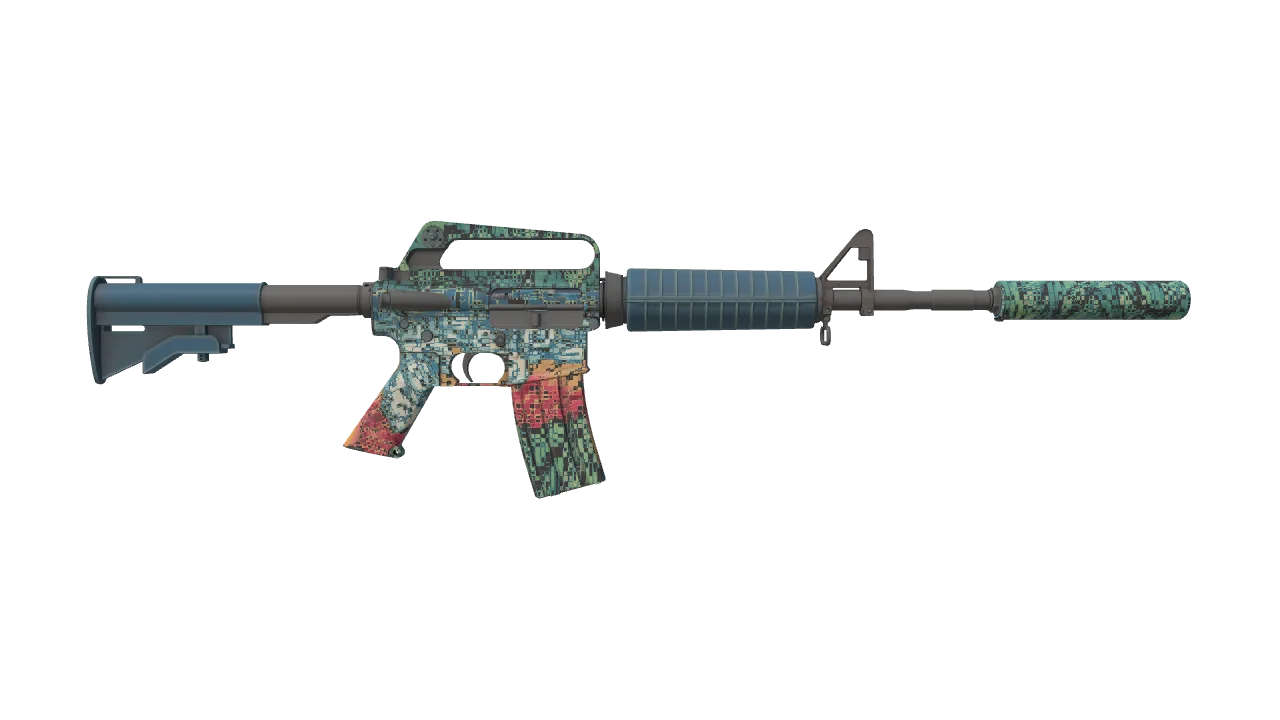 M4A1-S | Solitude seed #866, back