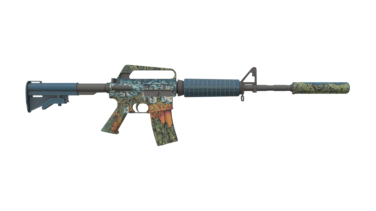 M4A1-S | Solitude seed #868, back
