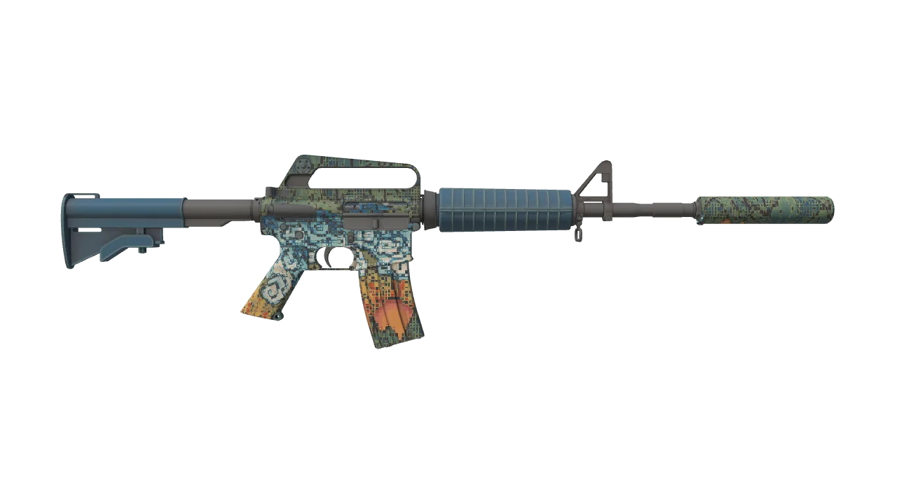 M4A1-S | Solitude seed #87, back