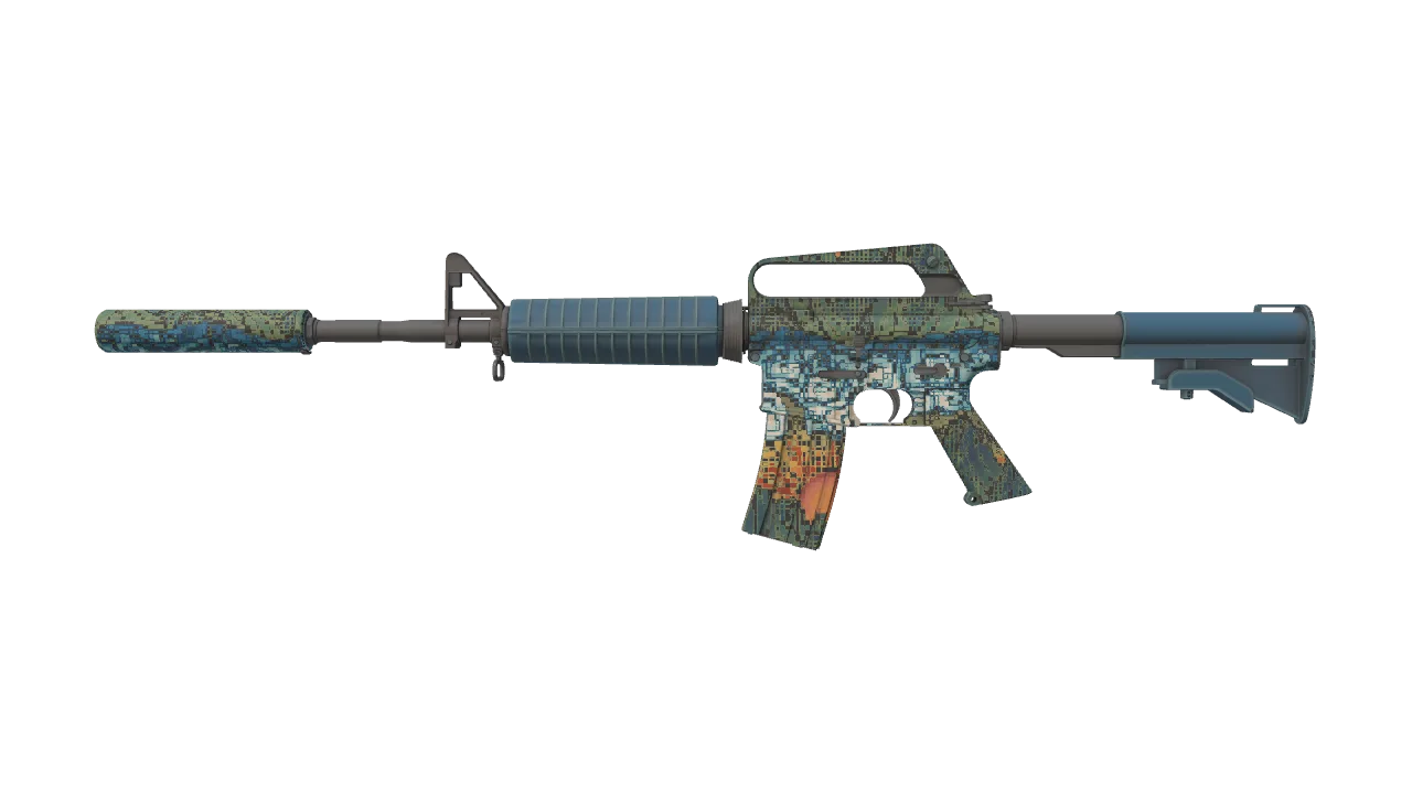 M4A1-S | Solitude seed #87, front