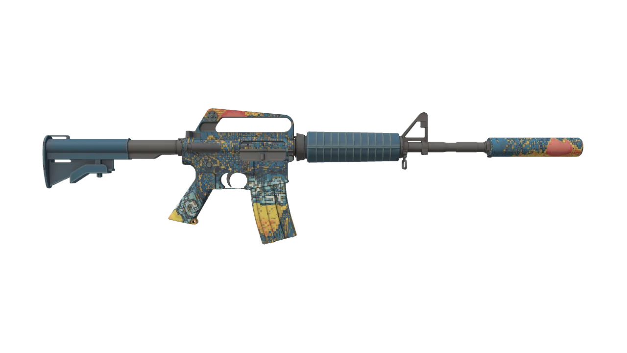 M4A1-S | Solitude seed #871, back