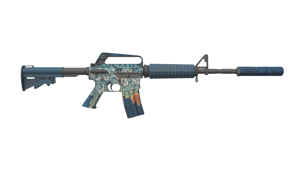 M4A1-S | Solitude seed #874, back