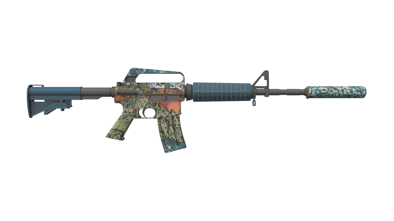 M4A1-S | Solitude seed #883, back