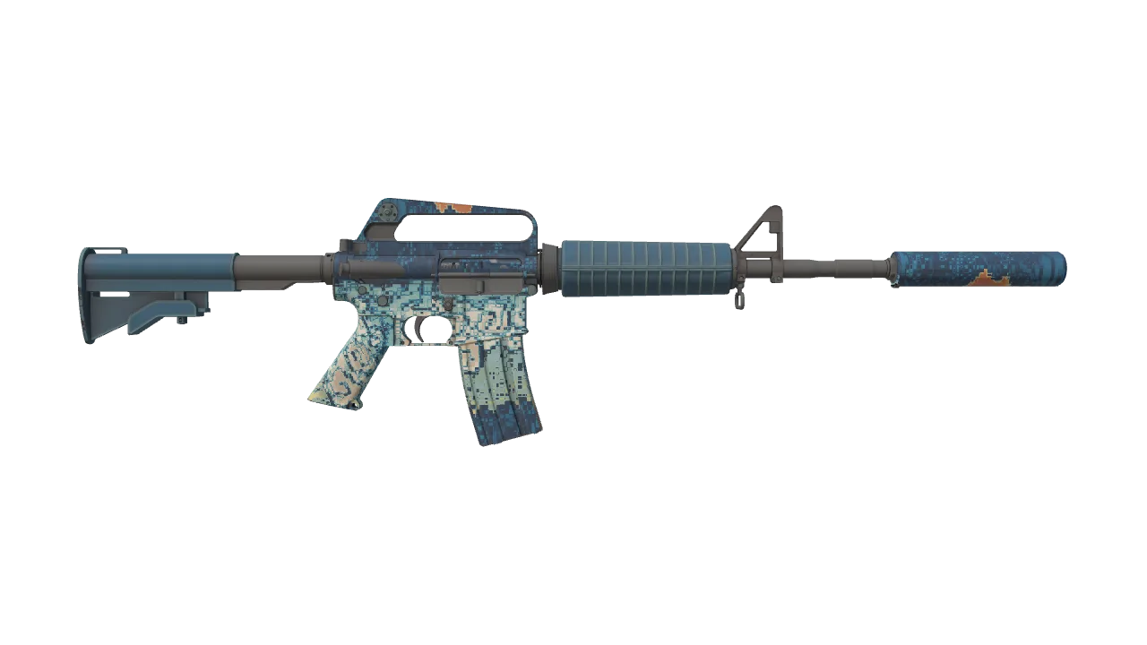 M4A1-S | Solitude seed #884, back