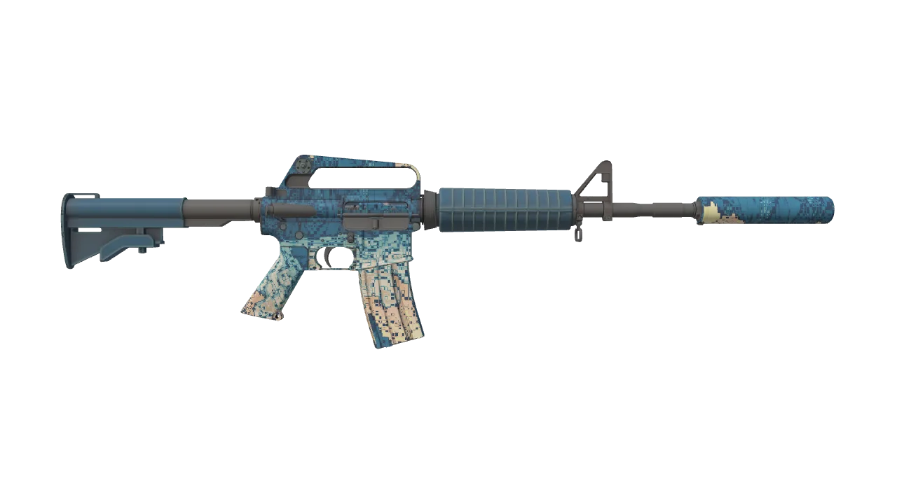 M4A1-S | Solitude seed #885, back