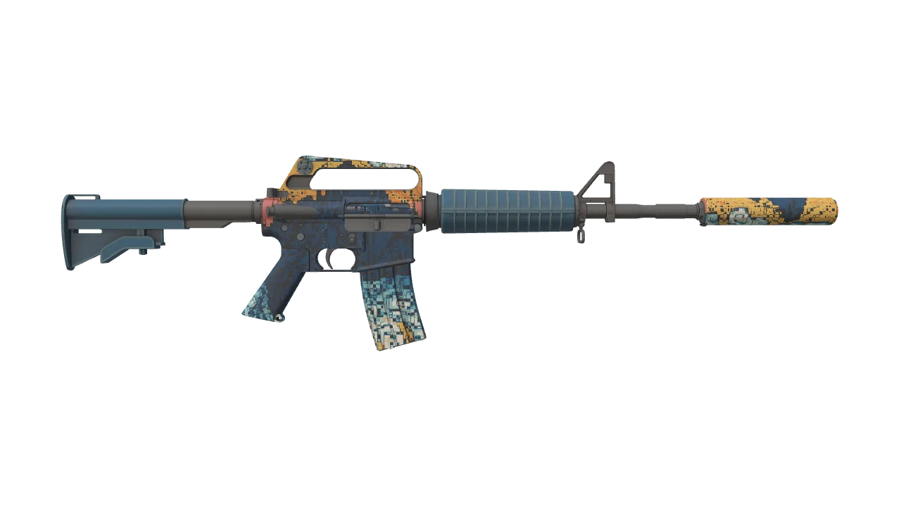 M4A1-S | Solitude seed #887, back