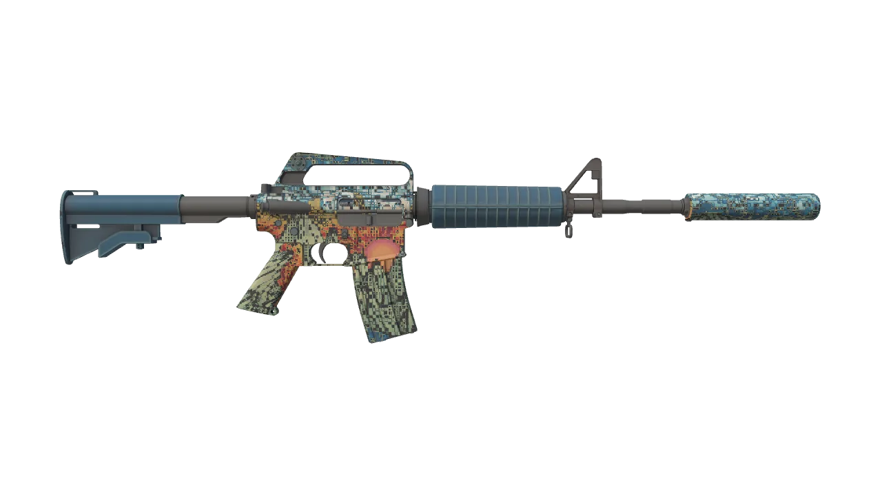 M4A1-S | Solitude seed #888, back