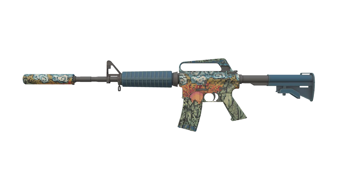 M4A1-S | Solitude seed #888, front