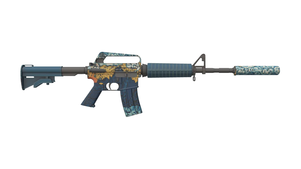 M4A1-S | Solitude seed #891, back