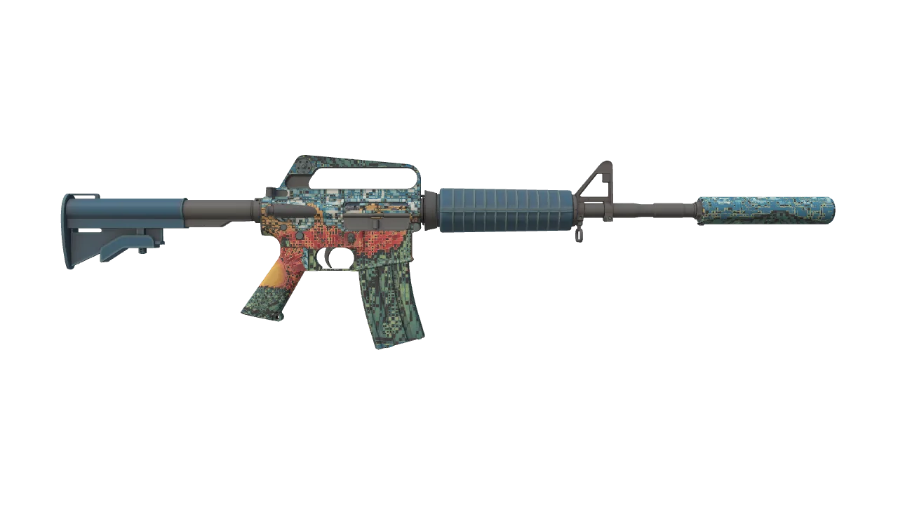 M4A1-S | Solitude seed #892, back