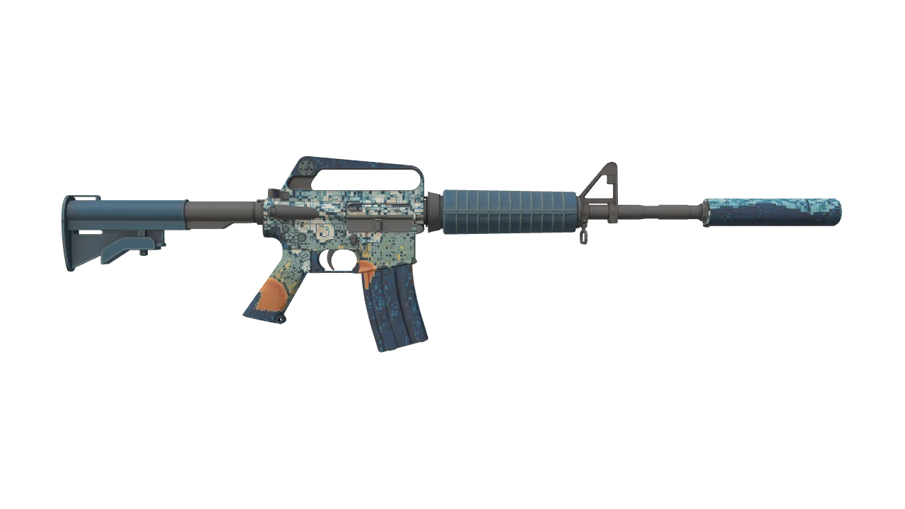 M4A1-S | Solitude seed #896, back