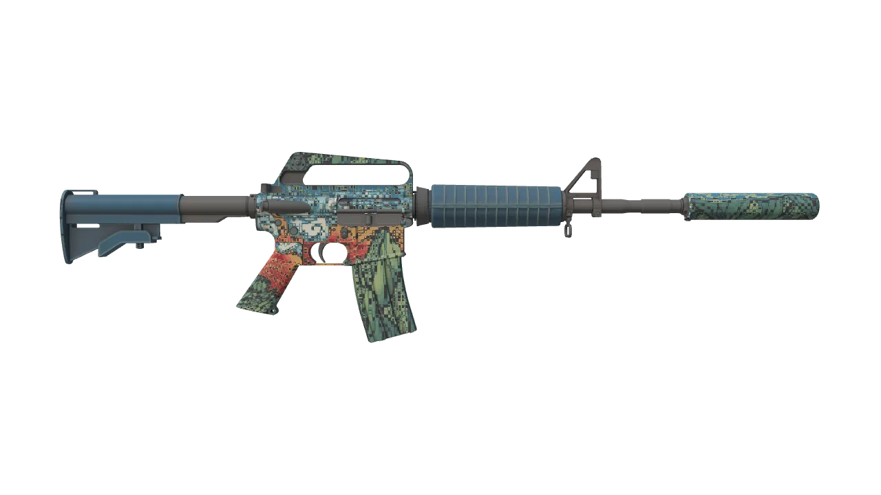 M4A1-S | Solitude seed #897, back