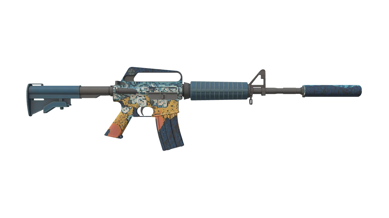 M4A1-S | Solitude seed #90, back