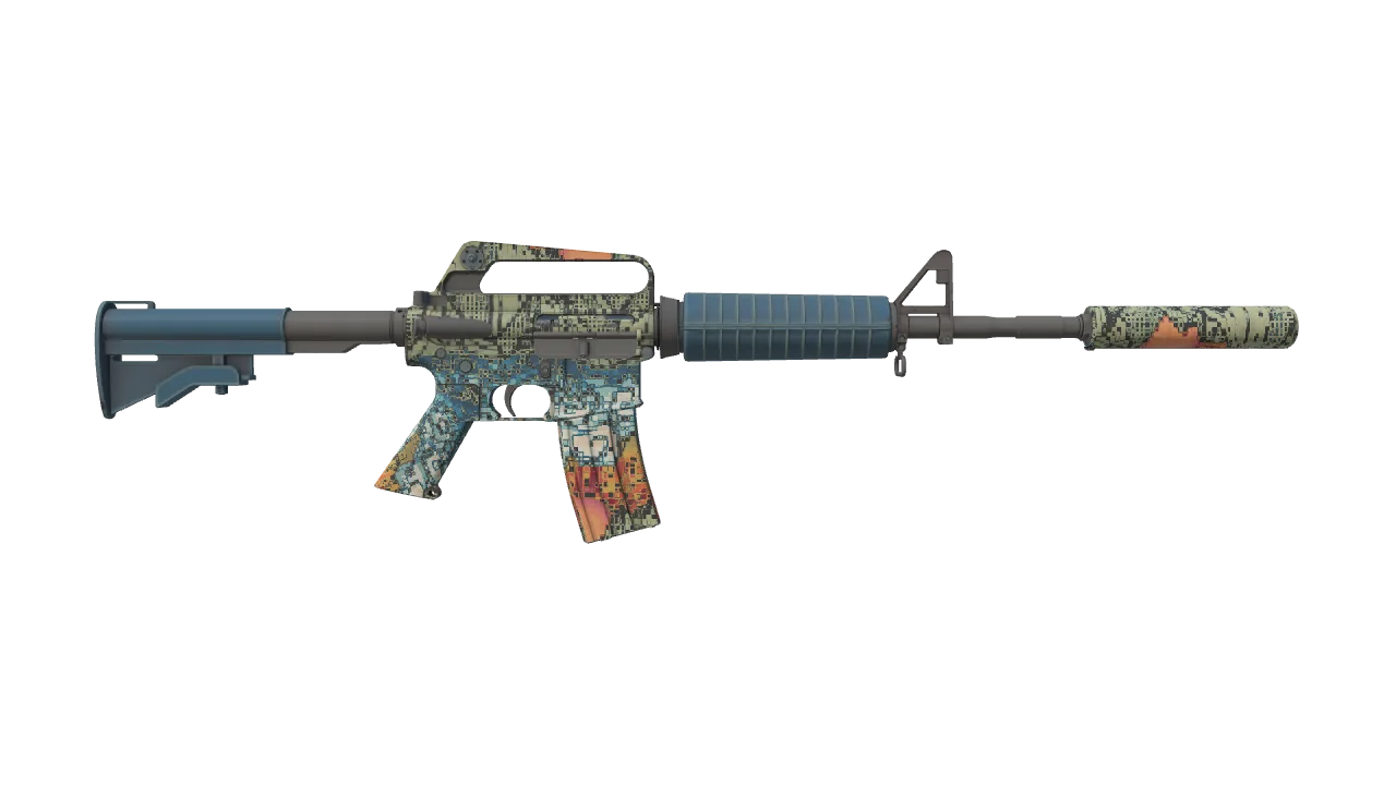 M4A1-S | Solitude seed #901, back