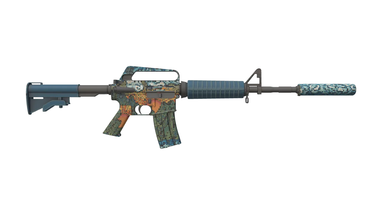 M4A1-S | Solitude seed #902, back
