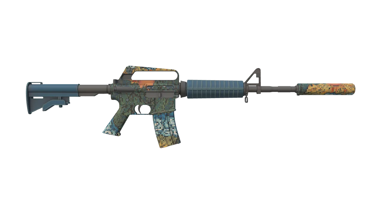 M4A1-S | Solitude seed #907, back