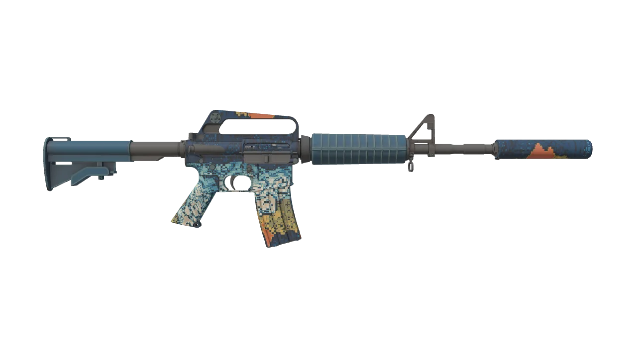 M4A1-S | Solitude seed #913, back