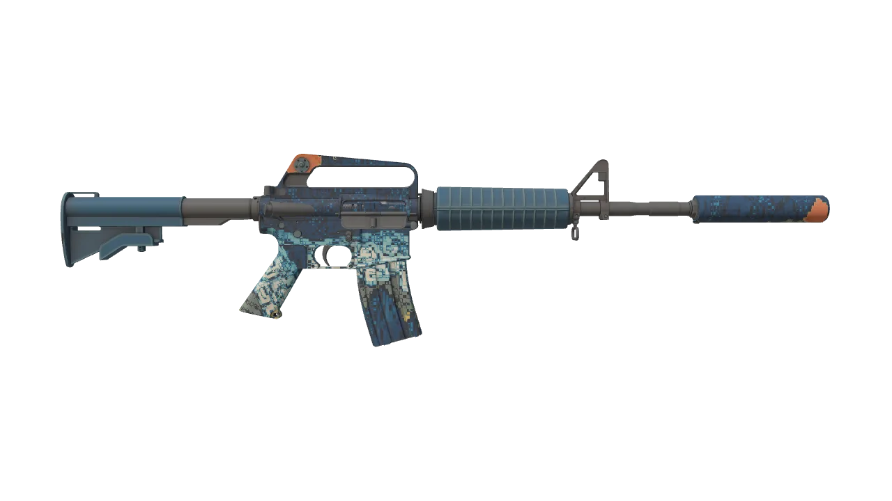 M4A1-S | Solitude seed #927, back